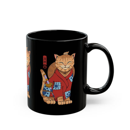 Samurai Luffy Cat Mug