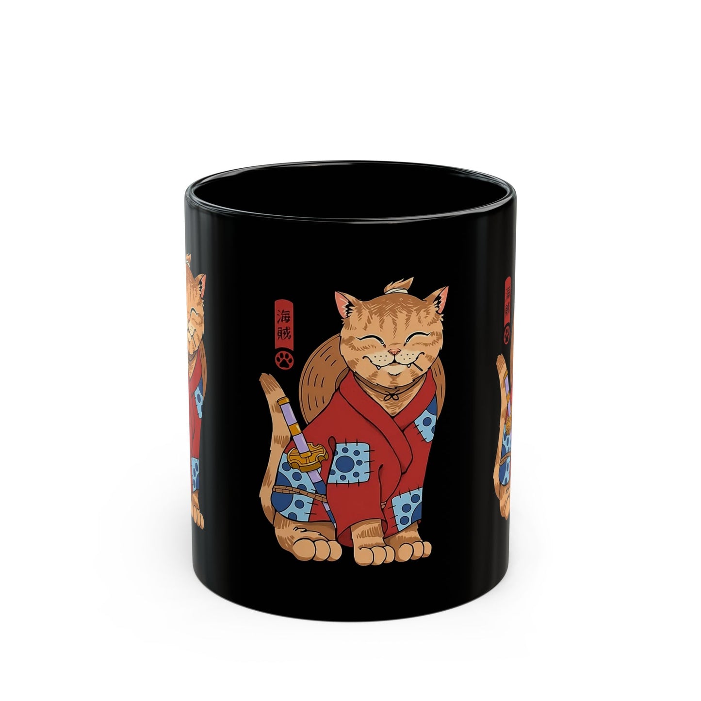 Samurai Luffy Cat Mug