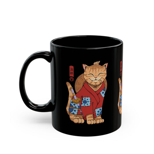 Samurai Luffy Cat Mug